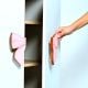 Handcrafted Acacia Wood Pink Bow Handle Pair